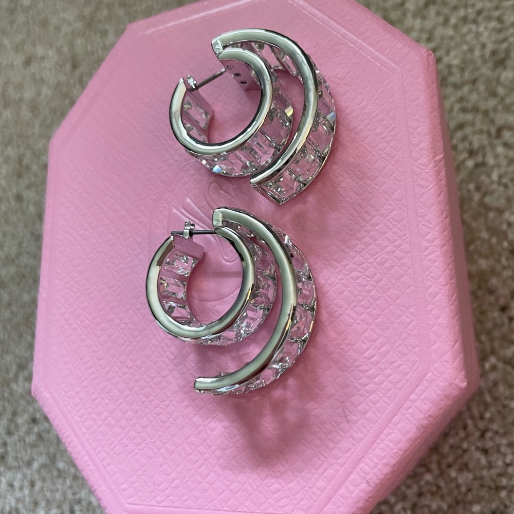 Swarovski Large Swirl Earrings